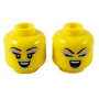 LEGO® Mini-Figurine Tête Femme 2 Expressions (3U)
