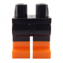 LEGO® Mini-Figurine Jambes Deux Couleurs Noir et Orange