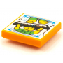 LEGO® Plate Lisse 2x2 Pianiste Coupé En Deux