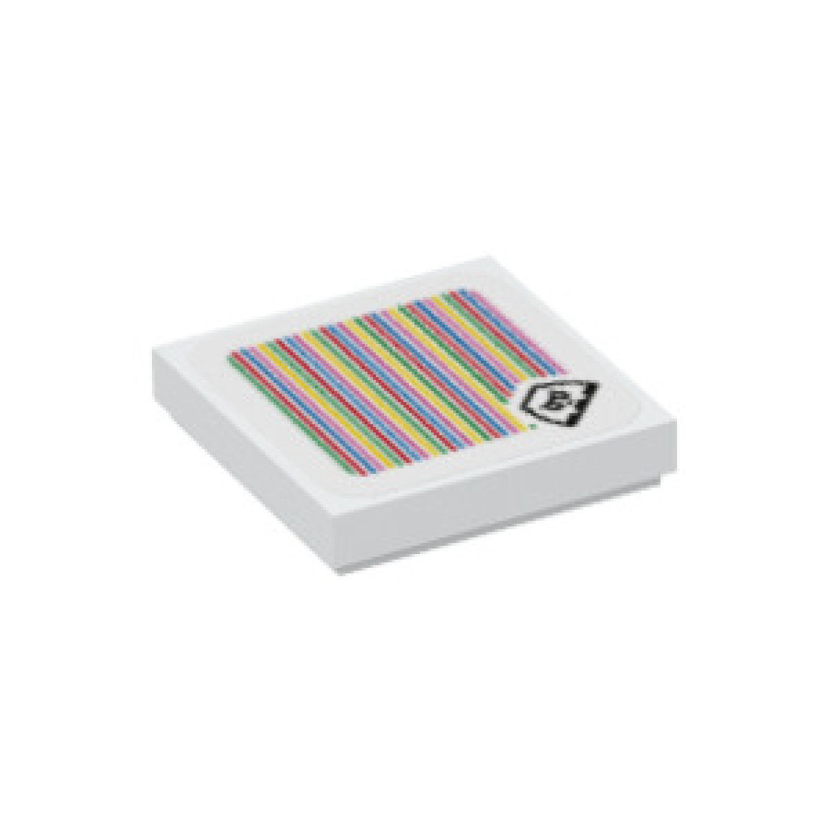 Mario LEGO LEGO Tile 2x2 with Super Mario Scanner Code The
