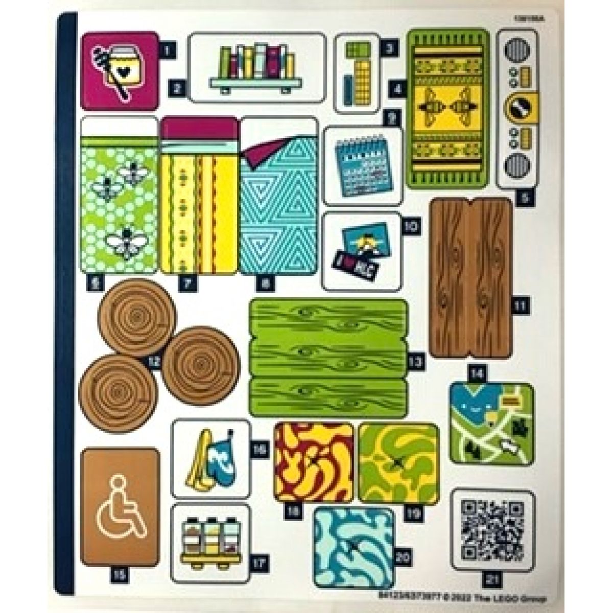 LEGO Stickers Friends LEGO Stickers Sheet for Set 41703 The shop Briques Passion
