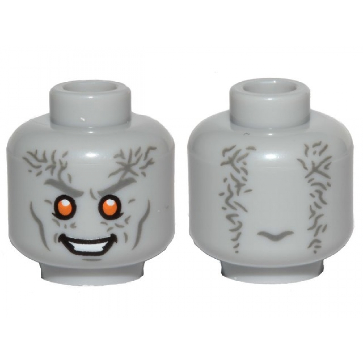 Minecraft Head LEGO Minifigure Head Alien White Teeth The shop Briques Passion