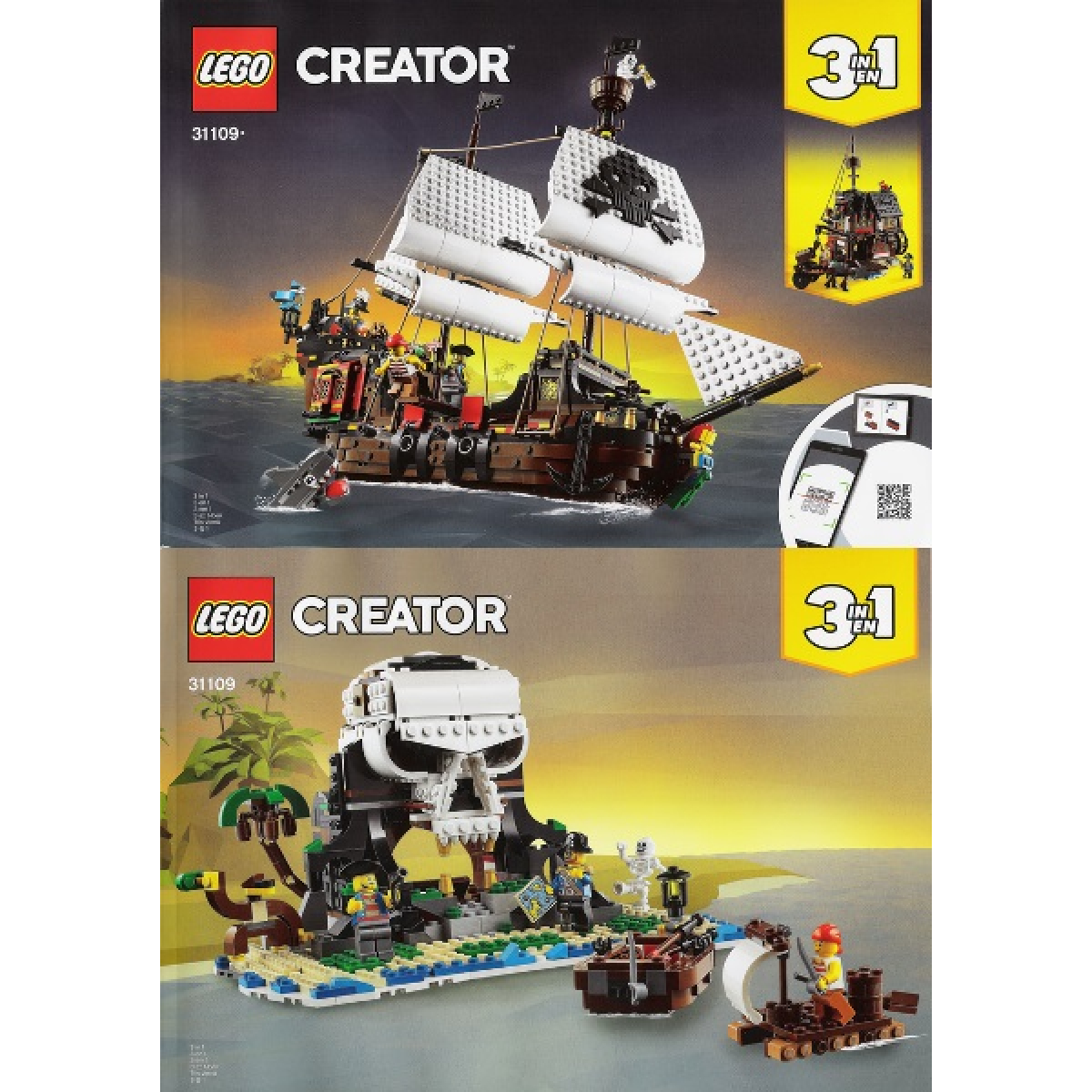 LEGO® Stickers Créator - Icons - LEGO® Notice - Papier Set 31109 Creator  Pirate - La boutique Briques Passion