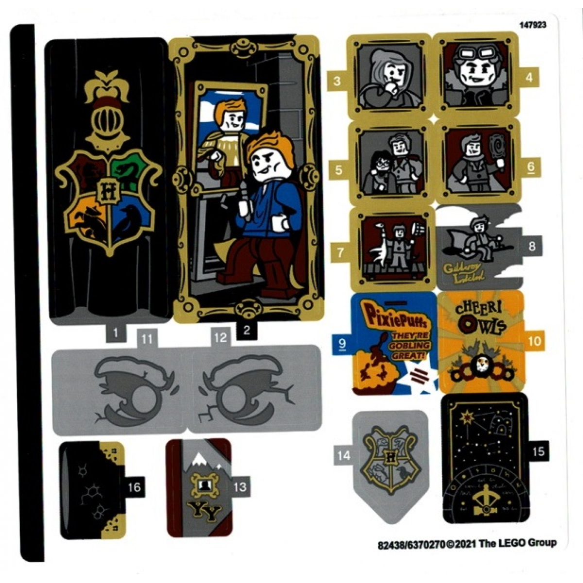 LEGO® Stickers Harry Potter - LEGO® Autocollant - Stickers Harry