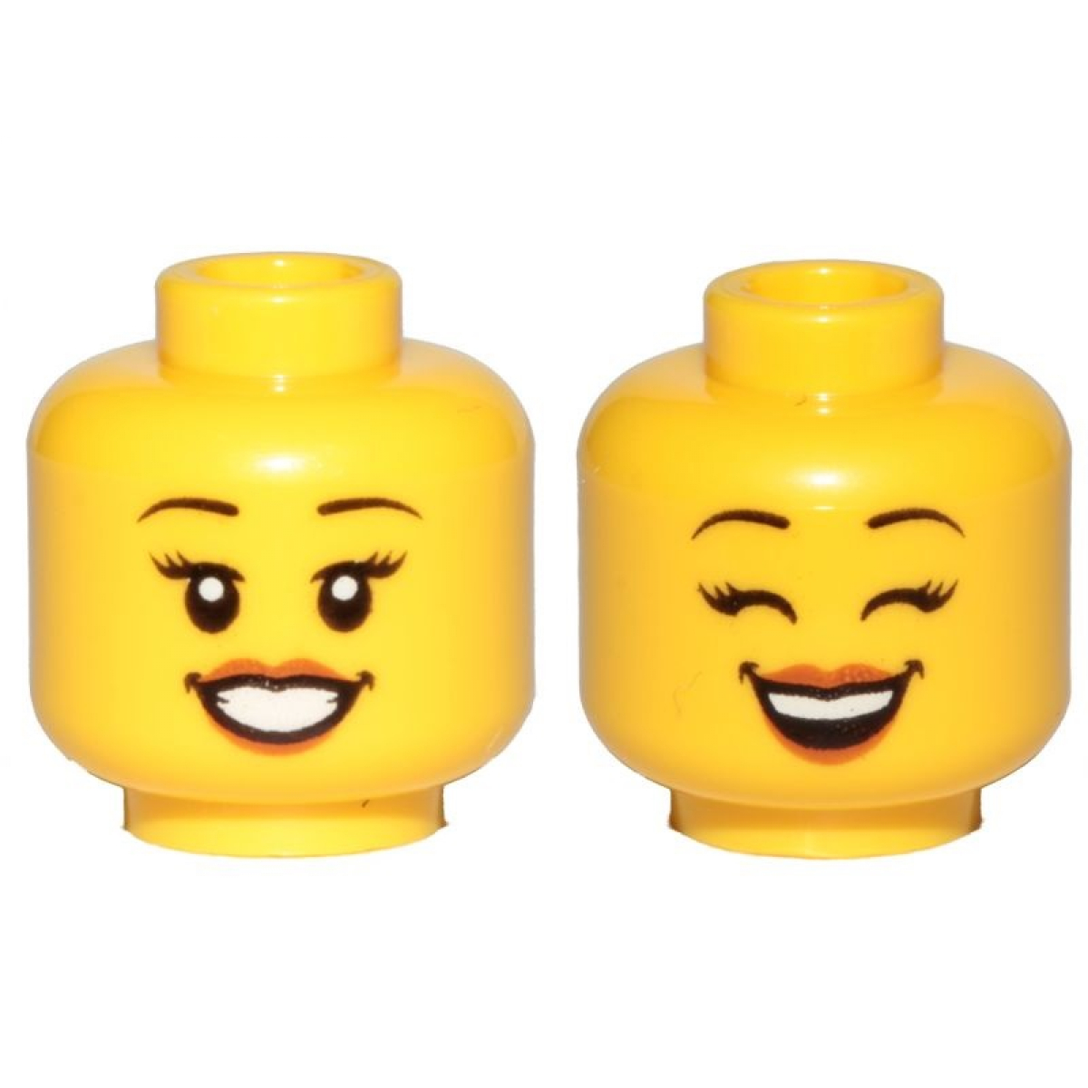 Woman Heads - LEGO® Minifigure - Head Dual Sided Female - shop Briques Passion