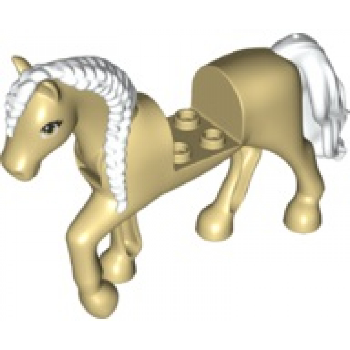Lego® 67560, 82445pb02, 6402706 animal, petit cheval, poulain, poney, blanc