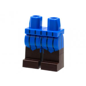 LEGO® Minifigure - Hips and Legs with Dark Brown Boots, Blac