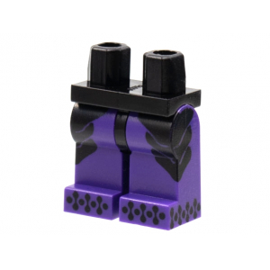 LEGO® Minifigure - Hips and Dark Purple Legs with Black Side