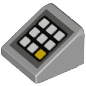 LEGO® Tuile Lisse 1x1x2/3 Imprimée Clavier