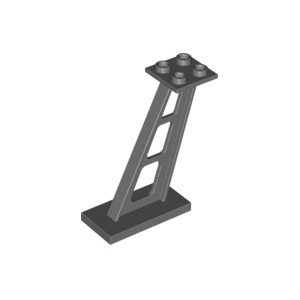 LEGO® Support 2x4x5 Stanchion Inclined 5mm Wide Posts