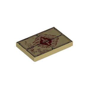 LEGO® Tile 2x3 with 'The MARAUDER'S MAP'