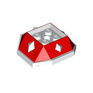 LEGO® Shell with 4 Recessed Studs Spikes and Hole with Molde