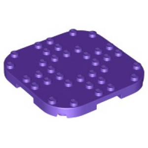 LEGO® Plate Modified 8x8x2/3 with Rounded Corners and 4 Feet
