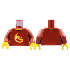 LEGO® Mini-Figurine - Torse Piment Et Flammes (6A)