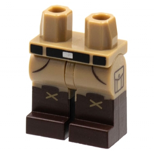 LEGO® Hips and Legs with Dark Brown Boots Black Belt