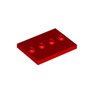 LEGO® Plate Lisse 3x4 Avec 4 Tenons au Centre