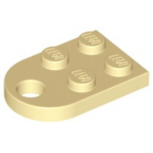 LEGO® Plate 2x3 - Arrondie et Passage Pour Connecteur