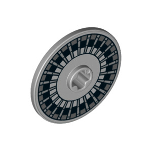 LEGO® Technic Disk 3x3 with Black and Dark Bluish Gray Circl
