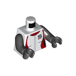 LEGO® Mini-Figurine Torse Femme Race - Gilet Sport (1P)