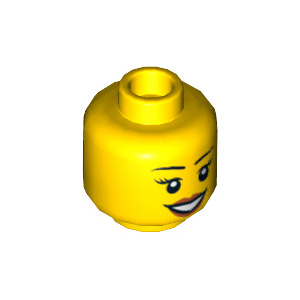 LEGO® Mini-Figurine Tête Femme Sourire (3J)