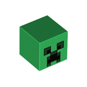 LEGO® Minifigure Creeper - Head Cube