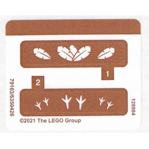 LEGO® Autocollant - Stickers 40481 Patte d'oiseau - Feuille
