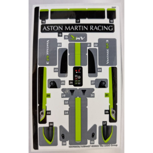 LEGO® Autocollant - Stickers 76910 Aston Martin