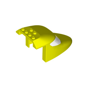 LEGO® Aircraft Fuselage Forward Top Curved 6x10x4