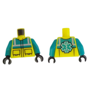 LEGO® Mini-Figurine Torse Secouriste Soignant (5A)
