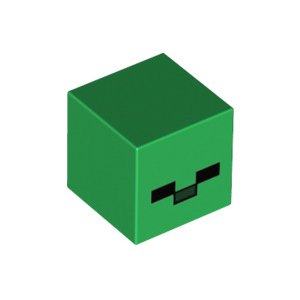 LEGO® Minifigure Head Modified Cube with Pixelated Black Eye