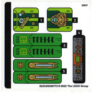 LEGO® Autocollant - Stickers 71763 Ninjago