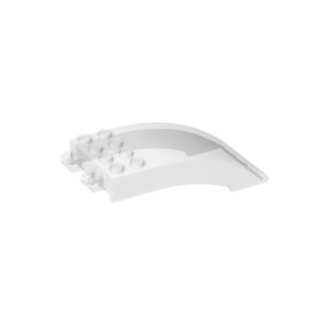 LEGO® Windscreen 8x4x2 Curved with Locking Dual 2 Fingers