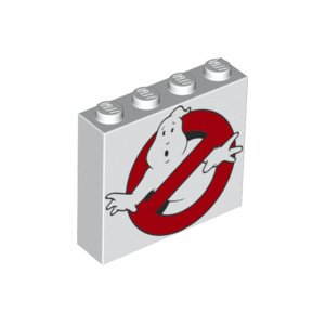 LEGO® Brick 1x4x3 with Ghostbusters Logo Pattern