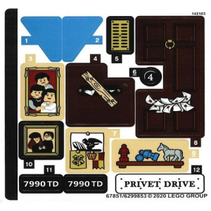 LEGO® Sticker Sheet for Set Harry Potter 75968