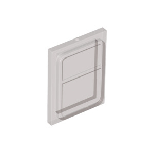 LEGO® Glass for Train Door with Lip on Top and Bottom