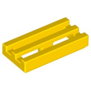 LEGO® Tile Modified 1x2 Grille with Bottom Groove