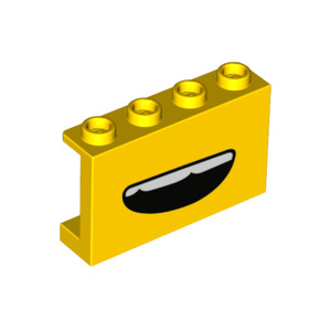 LEGO® Cloison 1x4x2 Imprimé Bouche Ouverte