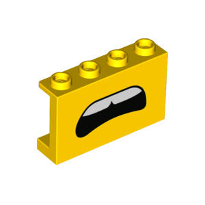 LEGO® Cloison 1x4x2 Imprimé Bouche Ouverte