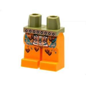 LEGO® Hips and Orange Legs with Copper Belt and Armor