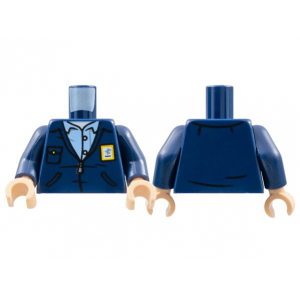 LEGO® Torso Jacket with Yellow USPS Postal Patch