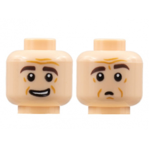 LEGO® Mini-Figurine Tête avec 2 Expressions (2T)