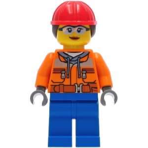 LEGO® Mini-Figurine Ouvrière de Chantier