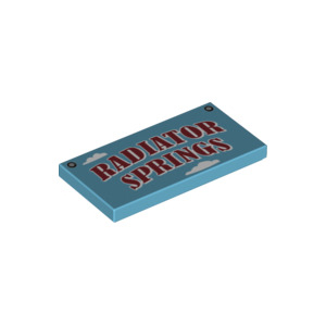 LEGO® Plate Lisse 2x4 Imprimée Radiator Springs