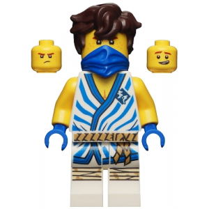 LEGO® Minifigure Jay White Tunic with Blue Trim and Stripes