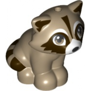 LEGO® Raccoon Friends with Dark Brown Markings White Muzzle