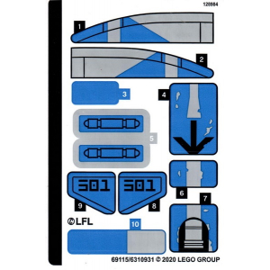 LEGO® Sticker Sheet for Set 75280