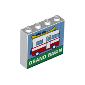 LEGO® Brique 1x4x3 Imprimée Camping Car