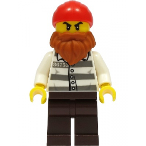 LEGO® Mini-Figurine City Prisonnier avec Barbe