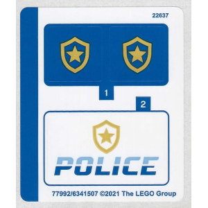 LEGO® Autocollant - Stickers Police Set 60308