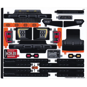 LEGO® Autocollant - Stickers Technic Ford Raptor 42126